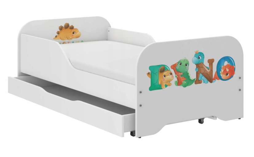 Letto completo per bambini 140 x 70 cm - DINO KIDS