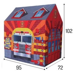 Детска палатка за игра пожарна станция