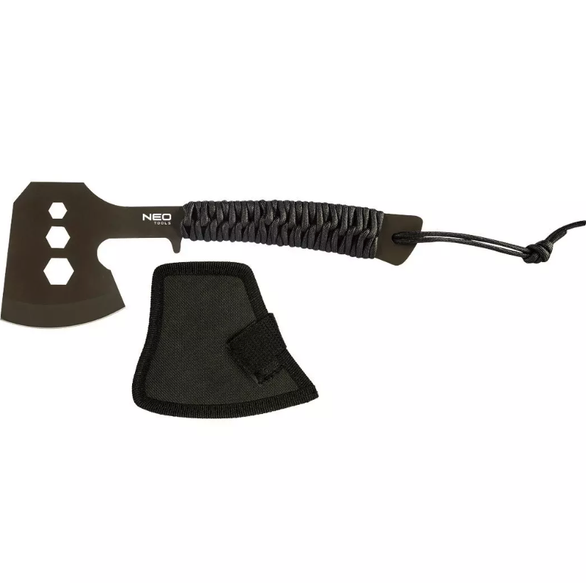 Ascia da campeggio multifunzionale da 26 cm con fodero