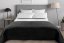 Fekete-fehér steppelt ágytakaró franciaágyhoz 220 x 240 cm