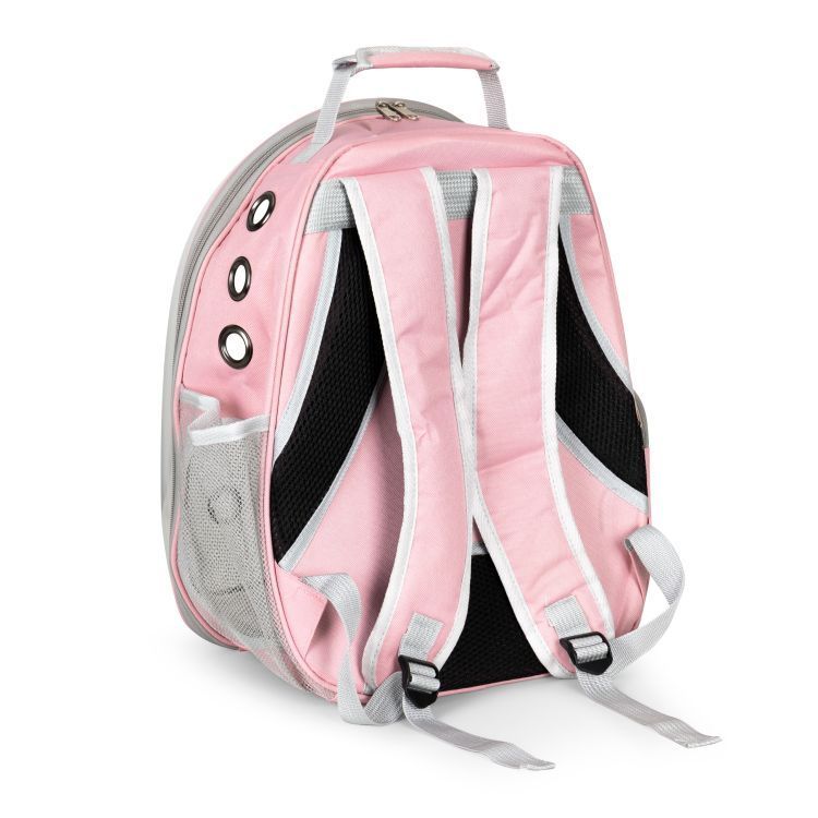 Petsi Kisállat hordozó hátizsák ablakkal - rózsaszín
