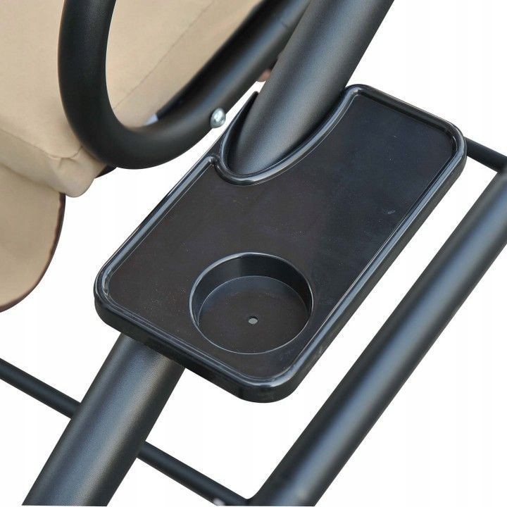 Záhradná polohovateľná hojdačka béžovej farby