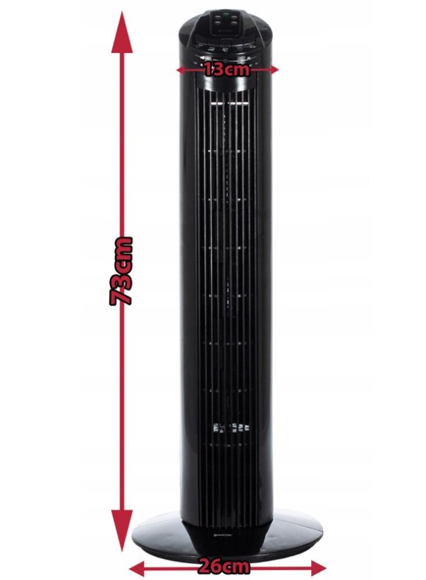 Podlahový ventilátor MalTec WK180WT černý