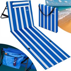 Sklopiva podloga za plažu s naslonom 158 × 56 cm