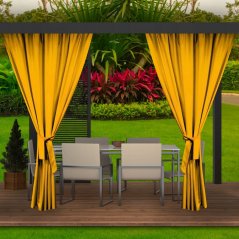 Отличителна жълта завеса за градински павилион 155x220 cm