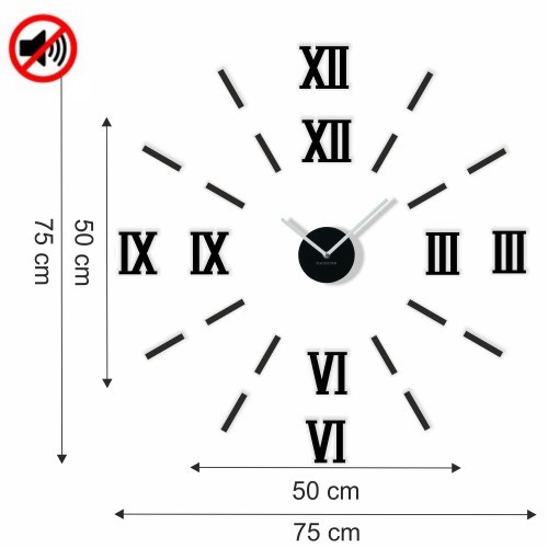 Wanduhr in Schwarz