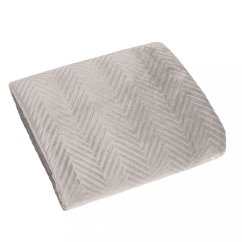 Bettdecke aus weichem Samt beige