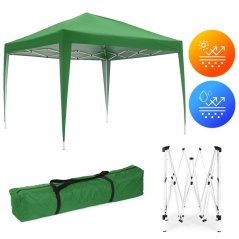 Kerti pavilon sátor 3x3 m, automatikusan kinyíló tetővel