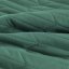 Cuvertură de pat matlasată cu catifea dublă verde