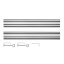 Vodící lišty 2 x 700 mm, 58G023-732 GRAFIT