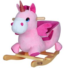 Animale a dondolo in peluche per bambini con effetti sonori