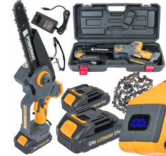 Mini motosega a batteria con accessori PM-MPA-2AHM