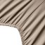 Spannbettlaken SOFT beige – elastisches Bettlaken für Matratzen
