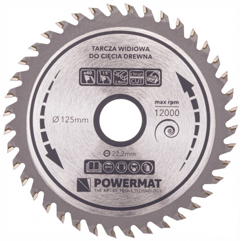 Villás fűrészlap 125x22.2 40z TDD-125x22.2x40Z