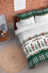 Božićna posteljina zelena s Orašarom
