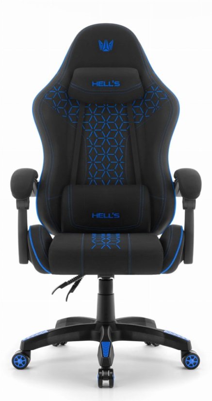 HC-1008 2.0 játékszék ergonomikus párnákkal - fekete és kék színben