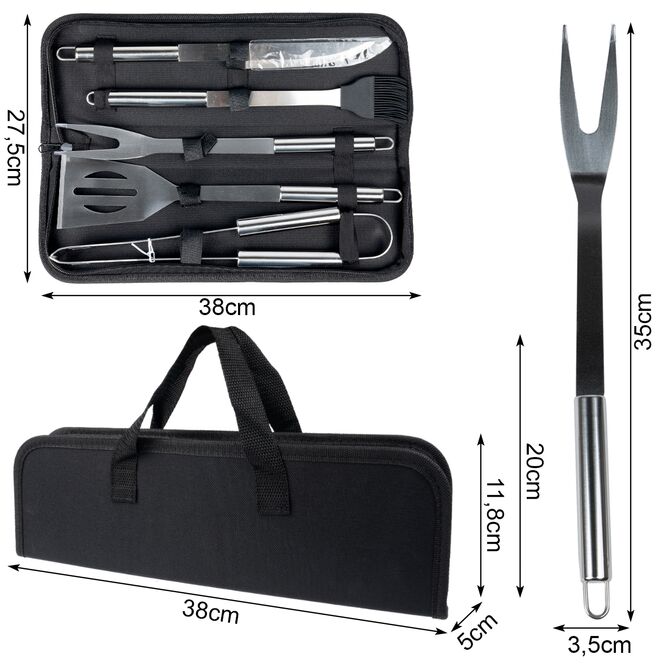 Sada grilovacieho náradia – 5 ks