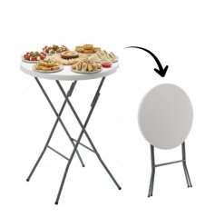 Kerek turista / vendéglátó asztal 80 cm - bárasztal rendezvényekre