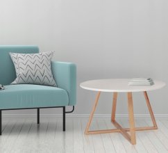 Kávový stolík v modernom škandinávskom štýle