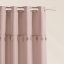 Tenda rosa chiaro ASTORIA con nappe per occhielli 140 x 280 cm