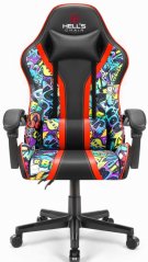 Геймърски стол HC-1005 Graffiti тъмен цвят
