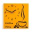 Ceas de perete Coffee Time - Culoare: Violet