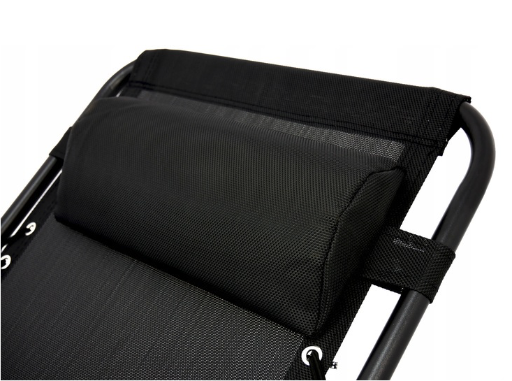 Záhradné lehátko s držiakom a vakúšom v sivej farbe 