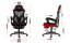 Ergonomické herní červené křeslo s opěrkou nohou COMBAT 3.0