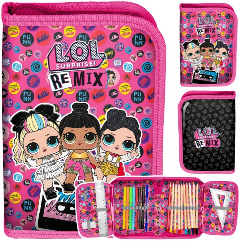 Školní batoh s LOL panenkami v čtyřdílné sadě