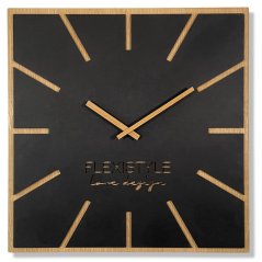 Stilvolle Wanduhr aus Holz 60 cm