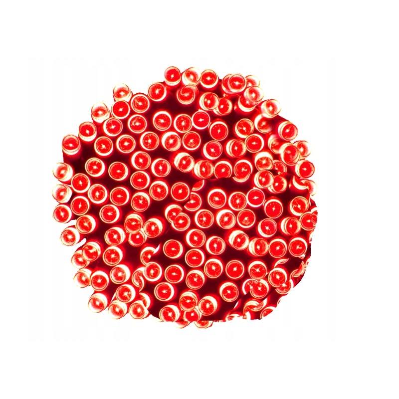 Vianočné osvetlenie vnútorné, rôzne dĺžky - červené