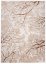 Einfacher moderner Teppich beige mit braunem Motiv