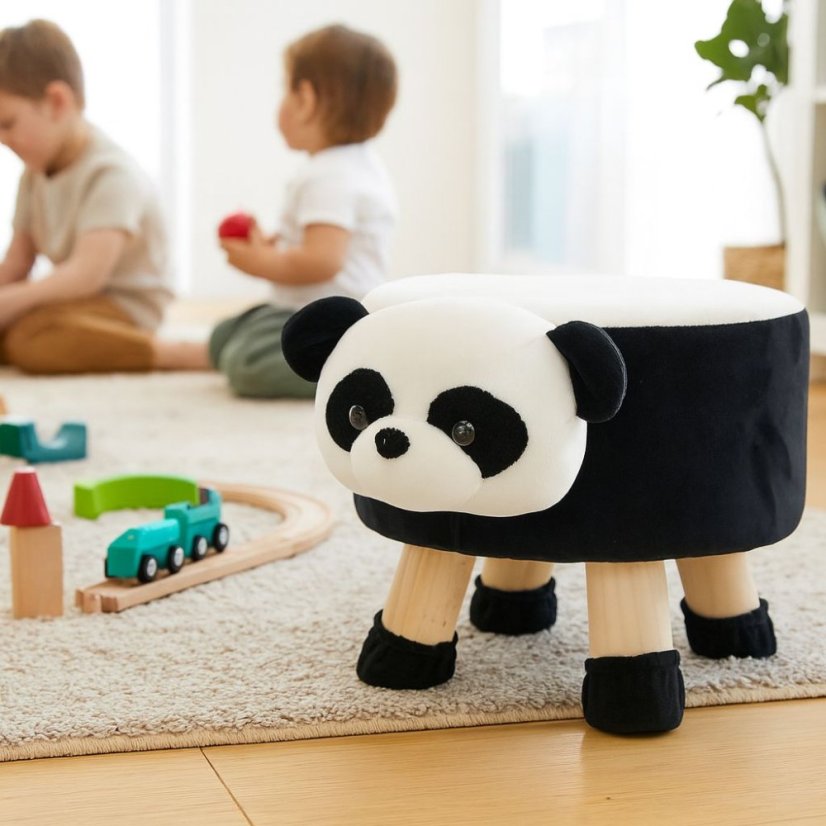 Detská taburetka s motívom pandy