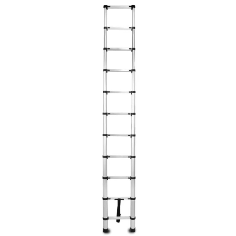 Hliníkový teleskopický rebrík 11-stupňový 125 kg