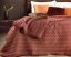 Dekoratív kétoldalas bordó ágytakaró