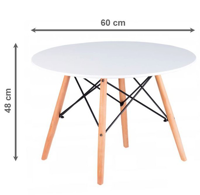 Moderní konferenční stolek v skandinávském stylu