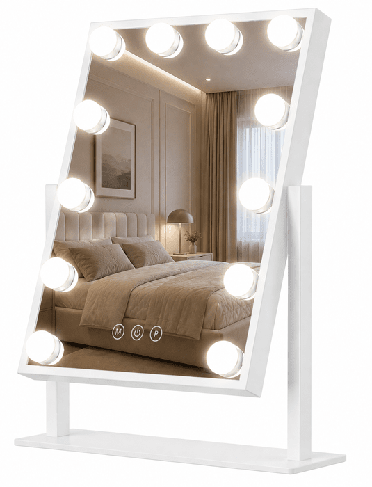 Hollywoodsko LED ogledalo za šminkanje s dodirnim kontrolama – 25 x 30 cm