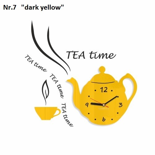Dekoračné kuchynské hodiny Tea Time