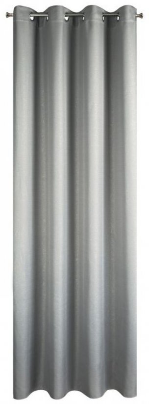 Einfarbige Verdunkelungsvorhänge für Kreise in Grau 140 x 250 cm
