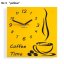 Ceas de perete Coffee Time - Culoare: Violet