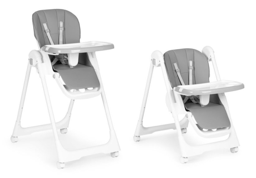 Dječja blagovaonska stolica u sivoj boji