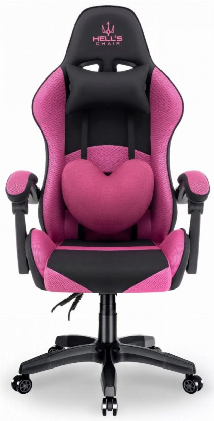 Herní židle Rainbow Pink-Black Mesh