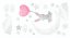 Szerelmes nyuszi aranyos falmatrica lányoknak 100 x 200 cm