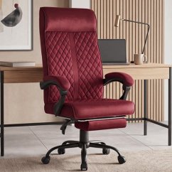 Ergonomická kancelářská židle HC-1030 s pružinovým sedákem a nosností 120 kg – vínová