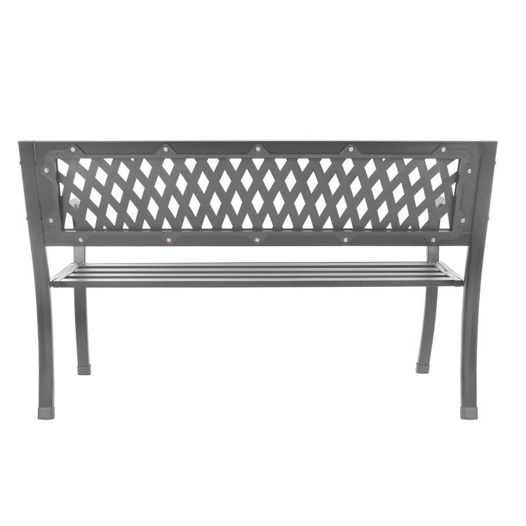 Aluminijasta vrtna klop 125 x 53 x 77 cm
