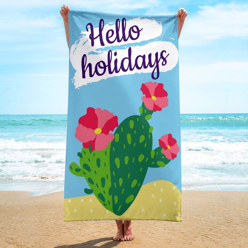 Плажна кърпа HELLO HOLIDAYS 150 x 70 cm