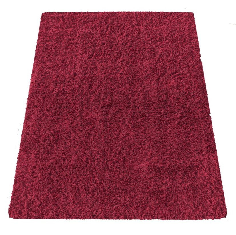 Štýlový koberec v červenej farbe
