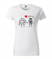 Ženska majica za Valentinovo u bijeloj boji