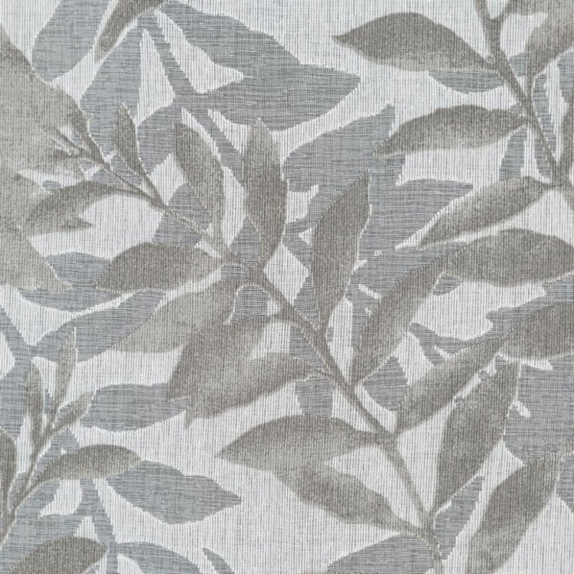 perdele elegante pe cercuri cu un model de frunze 140 x 250 cm