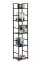 Scaffale stretto con 5 ripiani - nero